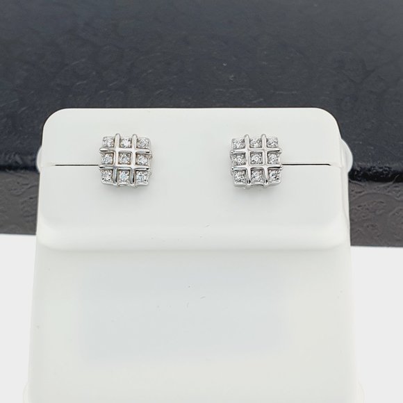 "925 sterling silver luxury CZ earrings for women/girls, Best for gift, RJUS2205 - Picture 9 of 10